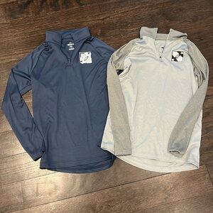 Set of two Under Armour half zip shirts